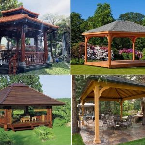 Mẫu nhà chòi gỗ sân vườn