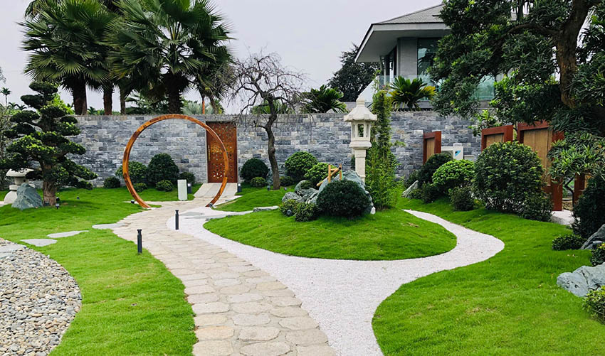 Thi Công Sân Vườn Phong Cách Hiện Đại
