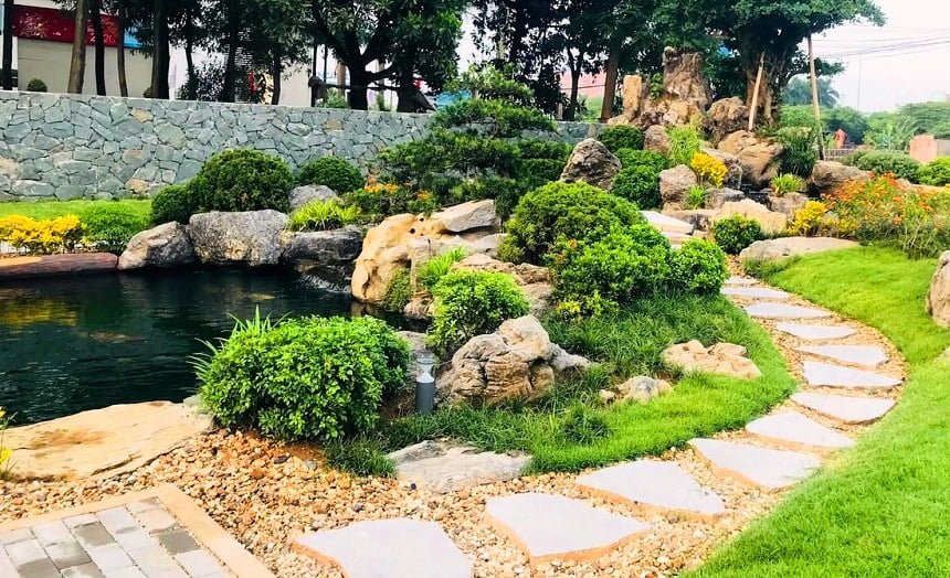 Thi công lối đi – đường dạo sân vườn