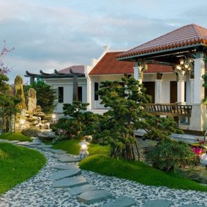 Thi công sân vườn biệt thự theo phong thủy