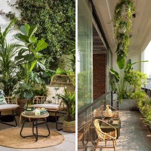 Thi Công Cảnh Quan Ban Công 2 Phong cách Nhiệt đới – Resort