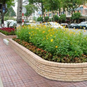 thi công bồn cây, bồn hoa công cộng