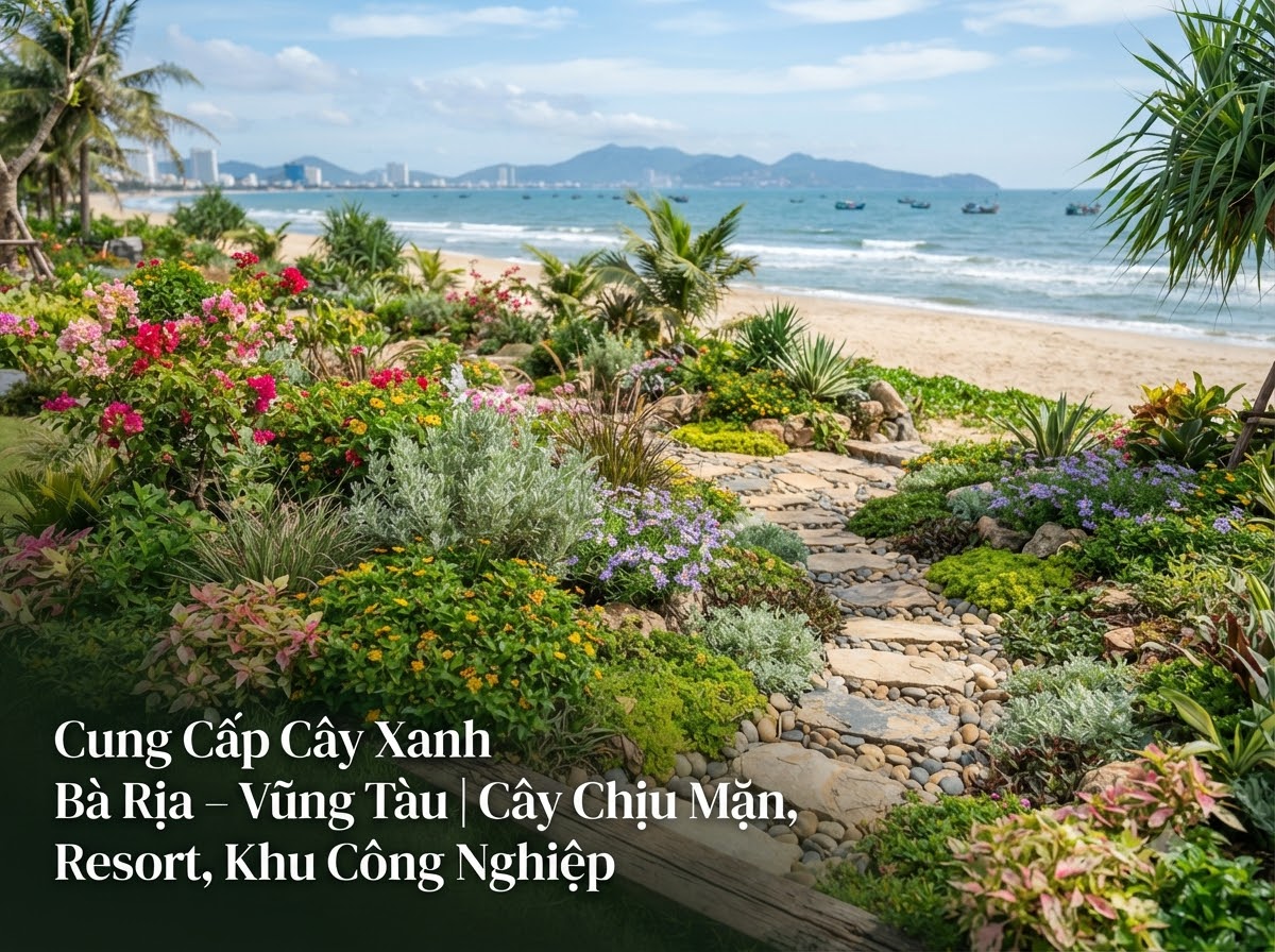 Cây xanh trang trí resort ven biển Vũng Tàu