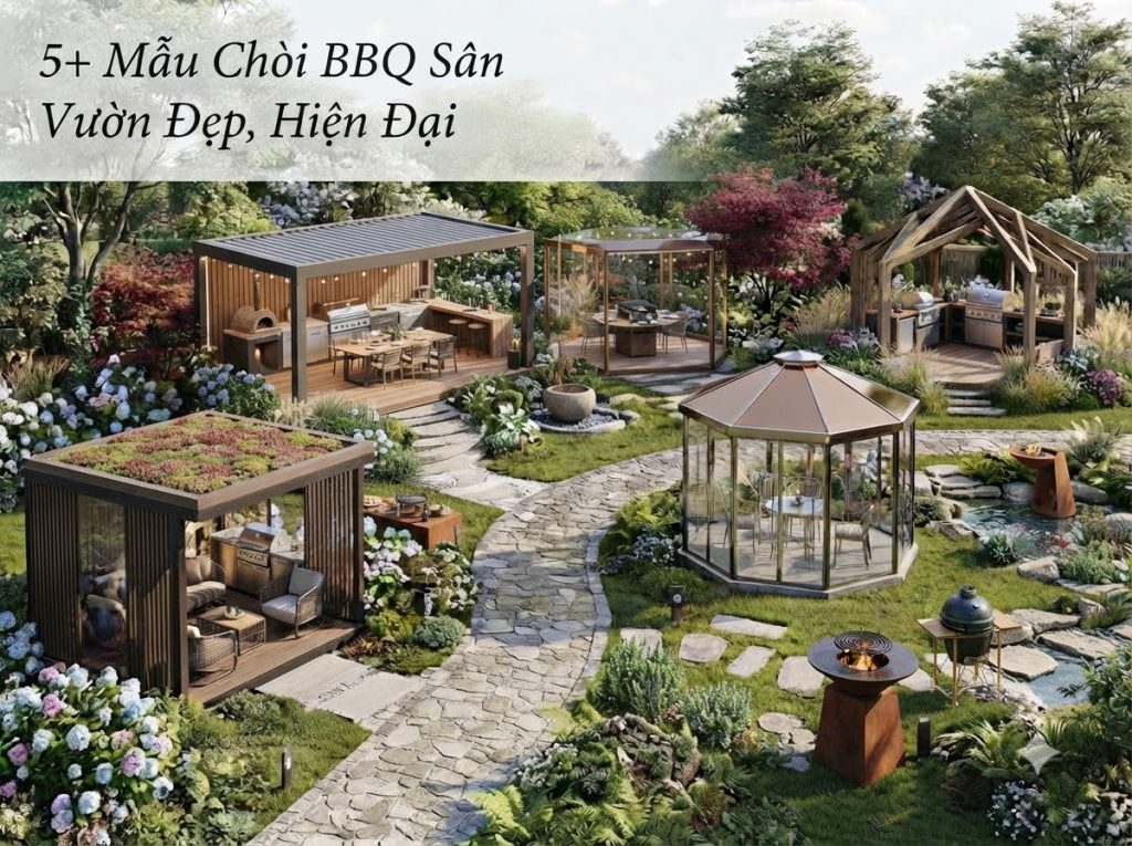 5+ Mẫu Chòi BBQ Sân Vườn Đẹp Hiện Đại